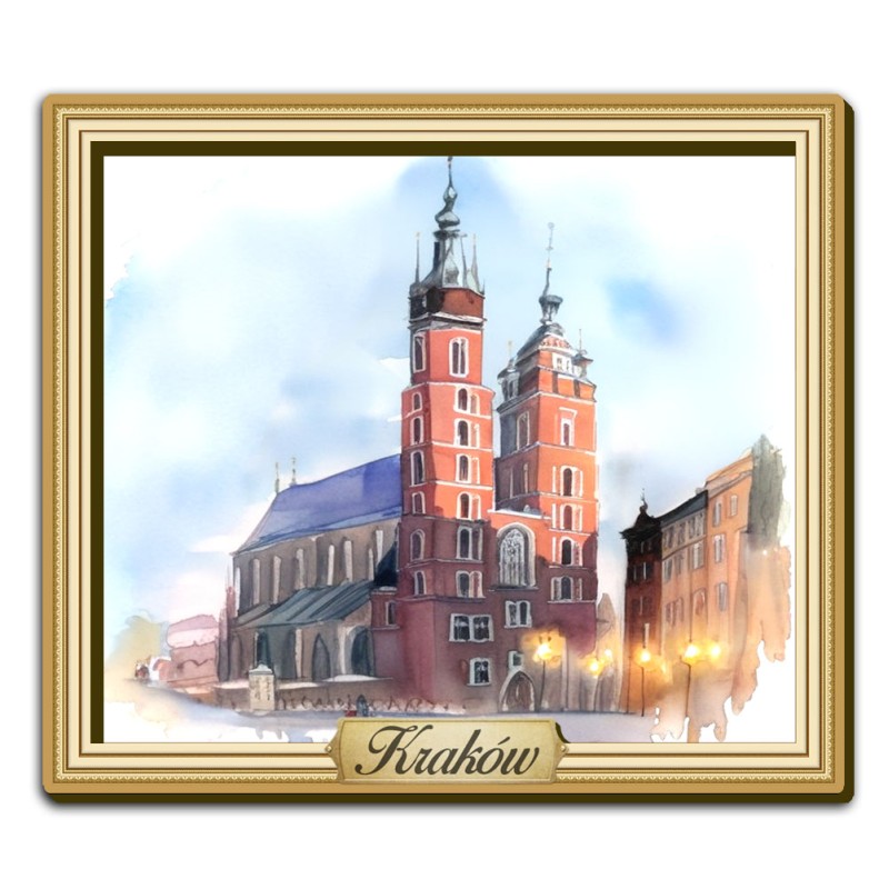 Magnes Akwarela Kraków Mariacki
