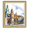 Magnes Akwarela Kraków Wawel