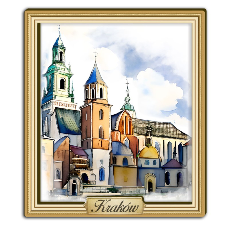 Magnes Akwarela Kraków Wawel