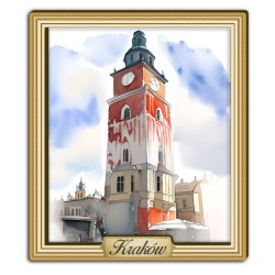 Magnes Akwarela Kraków Ratusz