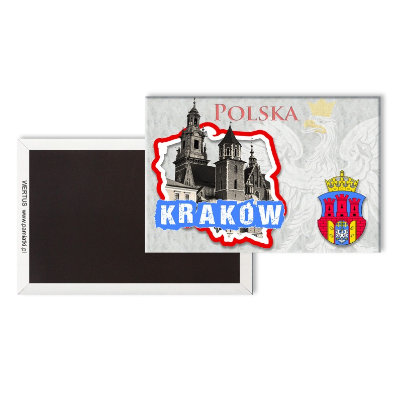 Magnes Pamiątka Kraków Katedra na Wawelu kontur