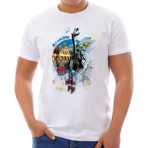 Koszulka Kraków - Kolaż (M)::