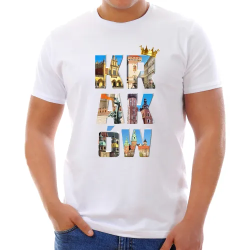 Koszulka Kraków Napis Foto...