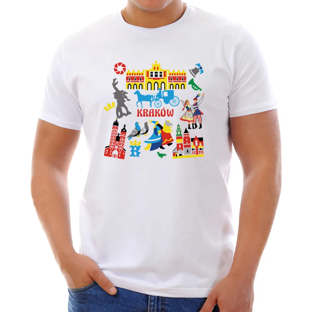 Koszulka Kraków Symbole (M)::