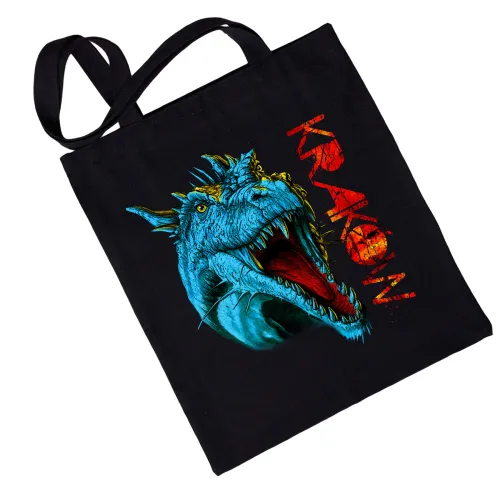 Torba eko Głowa Smoka, czarny