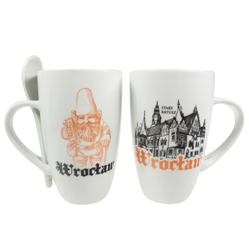 Kubek Biały z łyżeczką...