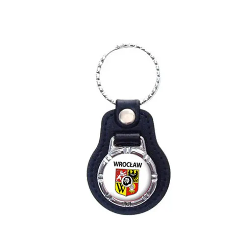 Brelok na skórce Wrocław Herb