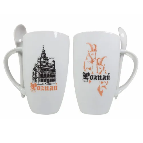 Kubek Biały z łyżeczką...