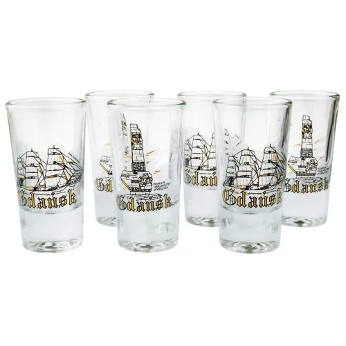 Kieliszki Gdańsk 6 szt.MIX
