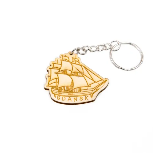 Brelok drewniany Gdańsk...