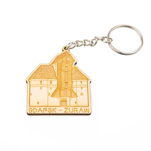 Brelok drewniany Gdańsk Żuraw