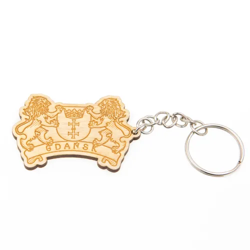 Brelok drewniany Gdańsk Herb