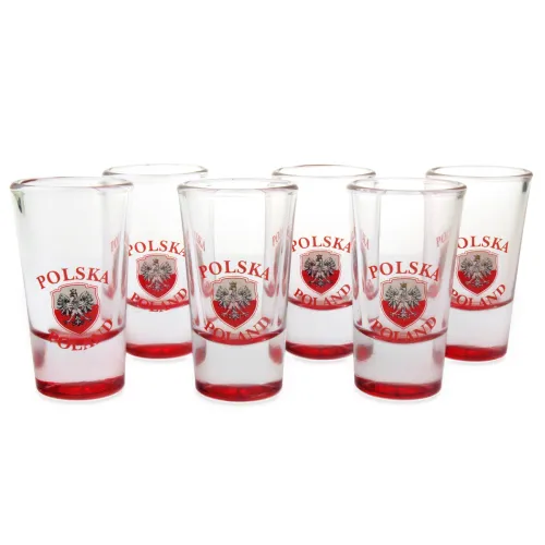 Kieliszki szklane Polska...