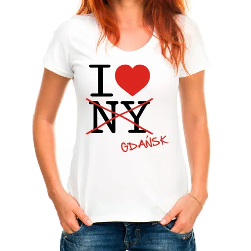 Koszulka I LOVE GDAŃSK (L)::