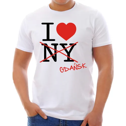 Koszulka I LOVE GDAŃSK (M)::