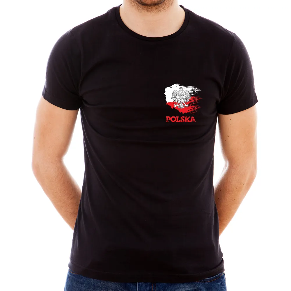 Koszulka Polska Szarpana Logo (M)::