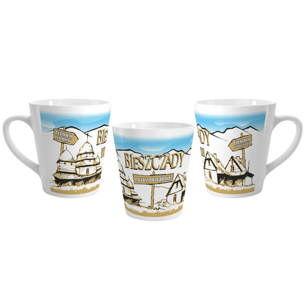 Kubek Latte Bieszczady Ustrzyki Górne