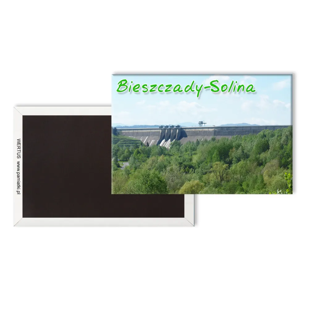 Magnes Pamiątka Bieszczady Zapora Solina Las