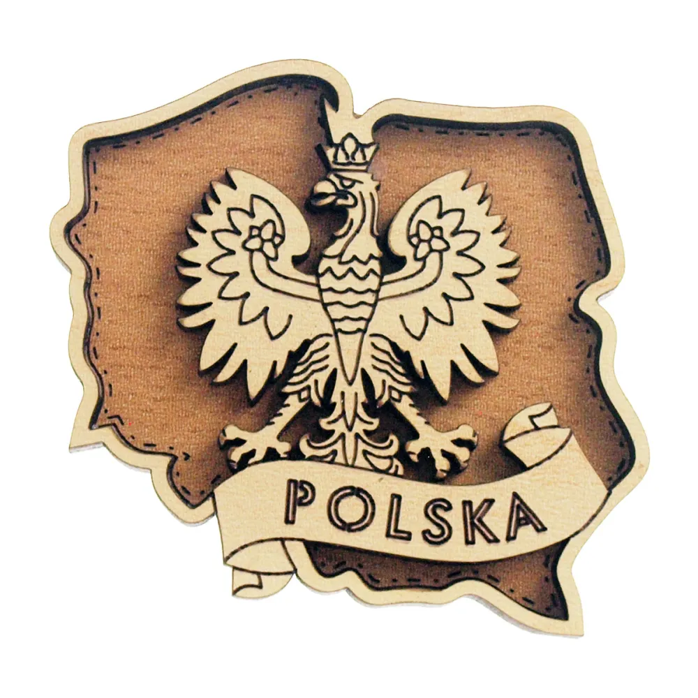 Magnes Mapa Polski, Orzeł 3d