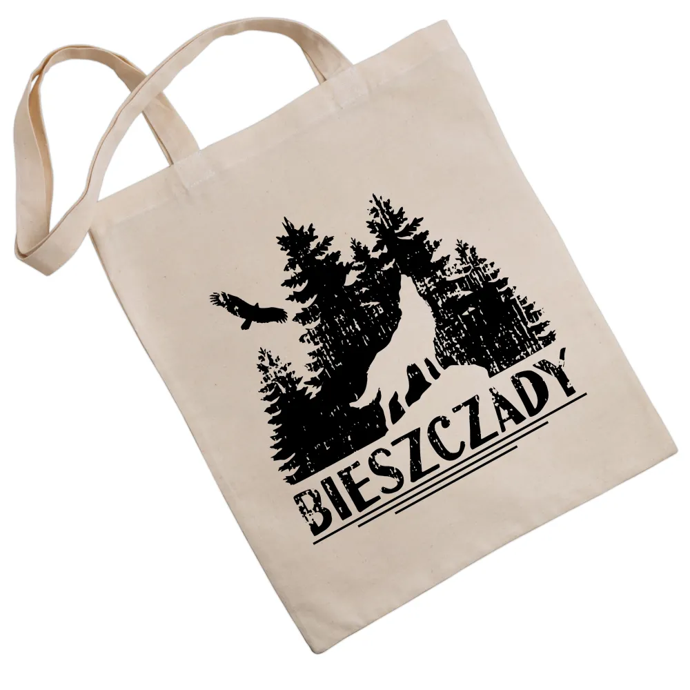 Torba eko Bieszczadzka Logo, natural