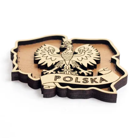 Magnes Mapa Polski, Orzeł 3d